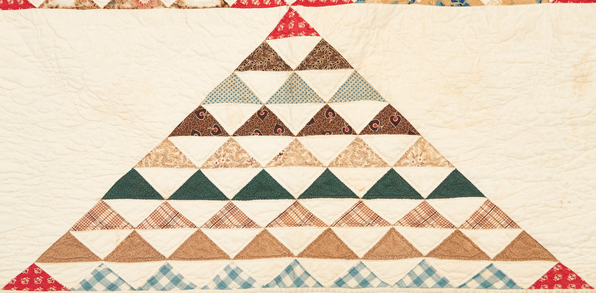 Lot 942: American Eight Pointed Star Quilt, 1840s