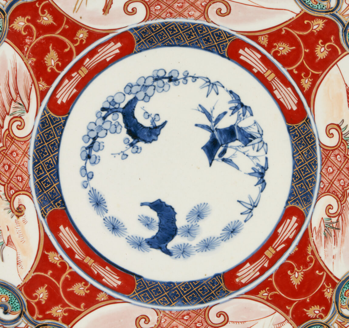 Lot 964: 3 pcs. Japanese Porcelain: Imari, Kutani, & Satsuma