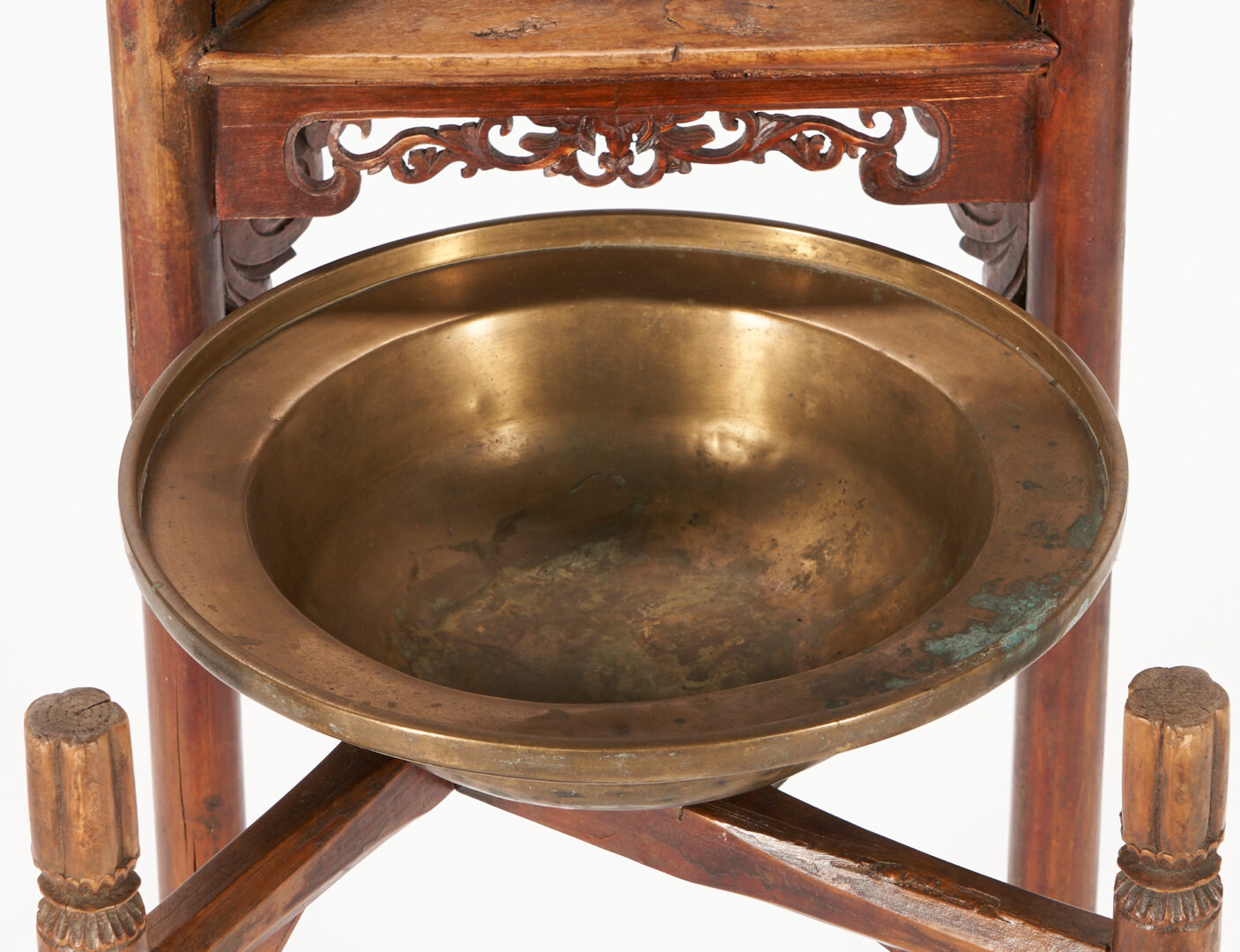 Lot 972: Chinese Wash Basin and Carved Stand