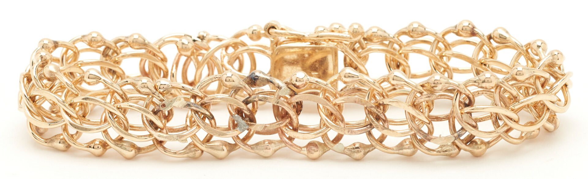 Lot 995: 14K Gold Chain Bracelet