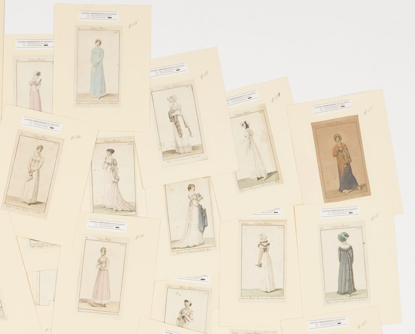 Lot 1088: 48 French Fashion Plates, c. 1808-1812, Costume Parisien