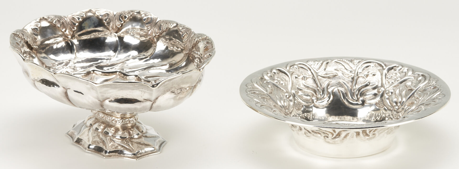 Lot 1095: 3 Sterling Silver Hollowware Items, incl. Gorham & Mexican