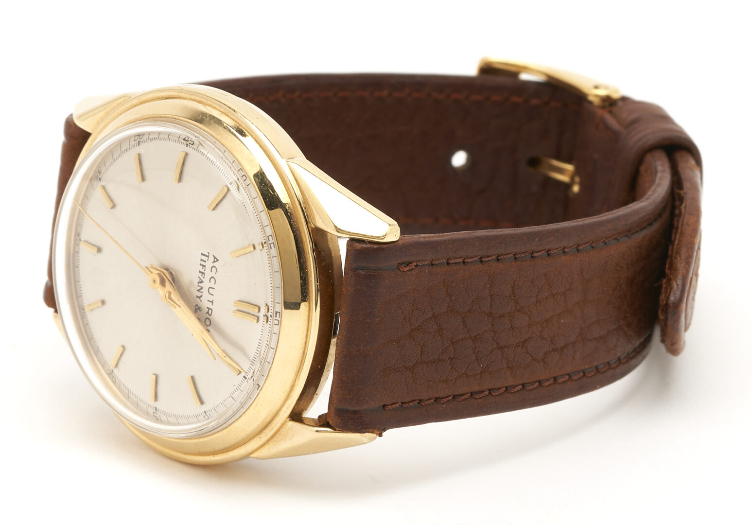 Lot 1122: 18K Accutron Bulova Wrist Watch, Tiffany & Co. Retailed
