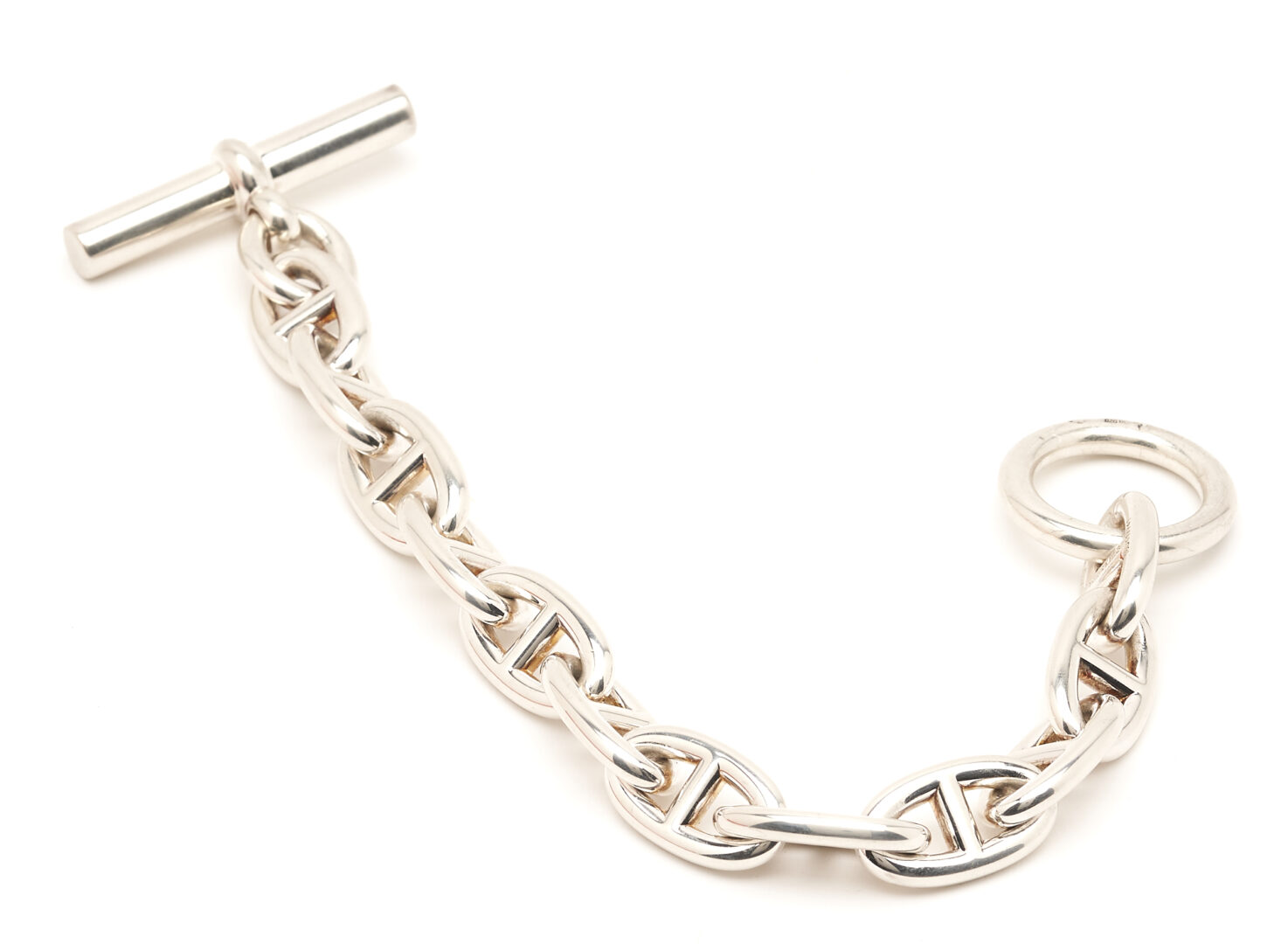 Lot 1146: Hermes Chaine D'Ancre Sterling Bracelet, Small Model