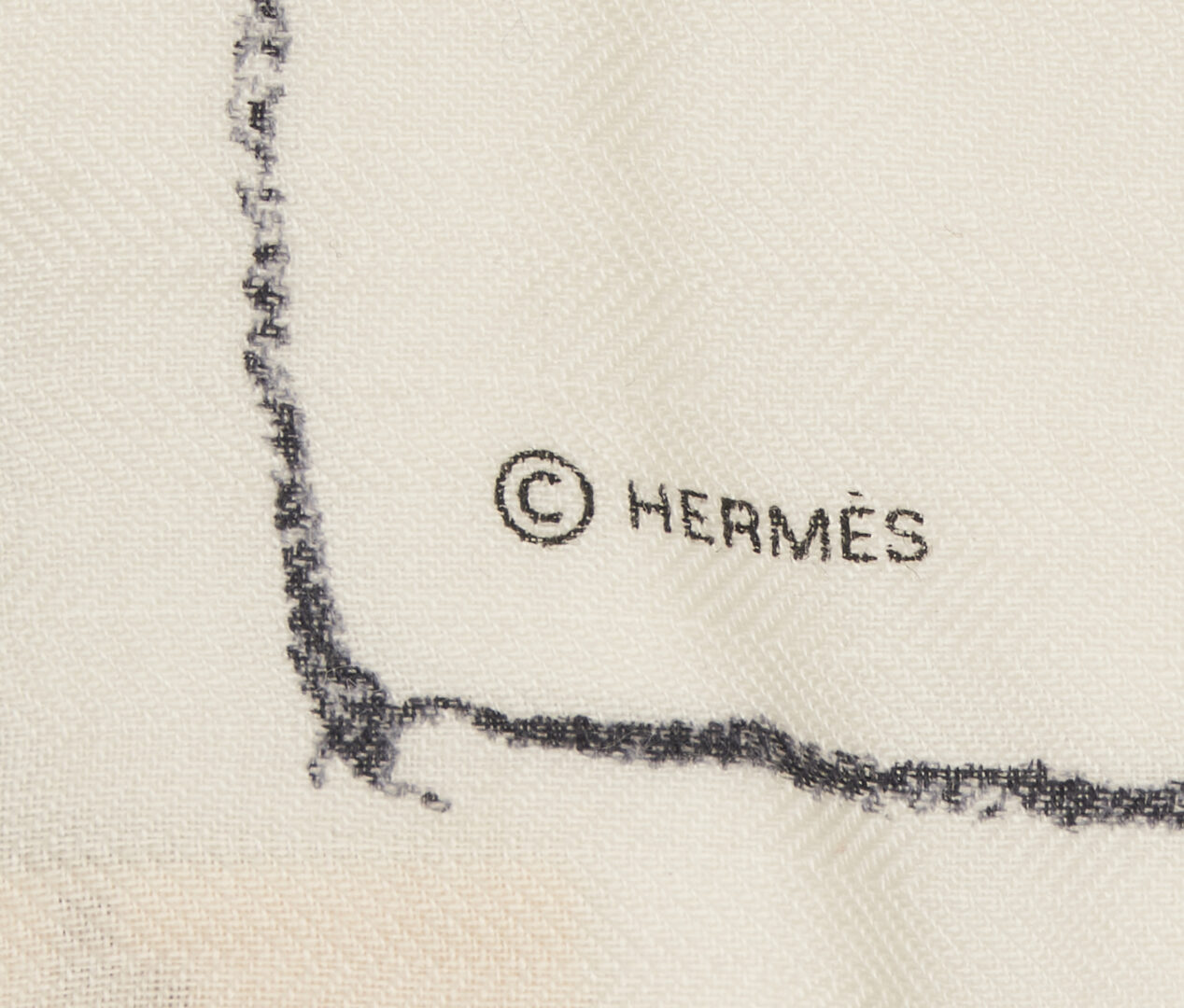 Lot 1156: Hermes Cashmere & Silk Scarf, Pirouettes au Galop 140