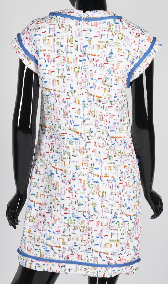 Lot 1176: Chanel Multicolor Tweed Dress