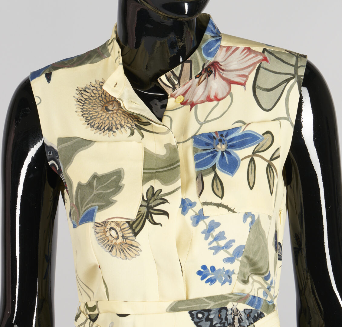 Lot 1178: 3 Gucci Silk Garments, incl. Flora Kris Knight Dress