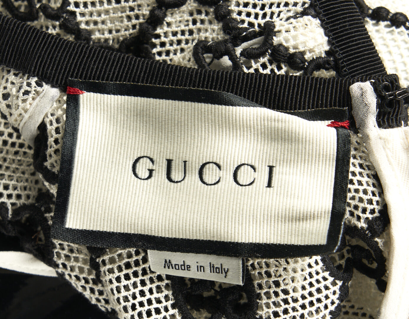 Lot 1179: Gucci GG Macrame Tie Waist Dress