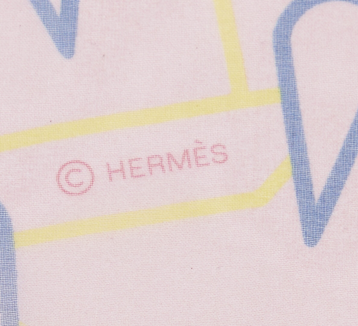 Lot 1215: Hermes Silk Muslin Scarf, La Source de Pegase Finesse 140