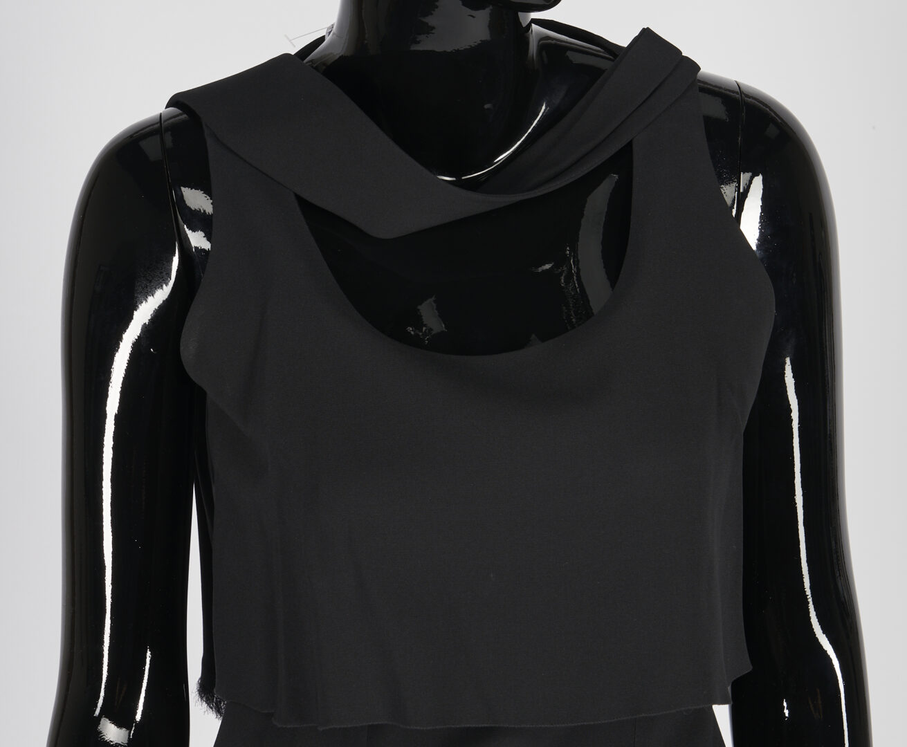 Lot 1253: Chanel Black Silk Dress