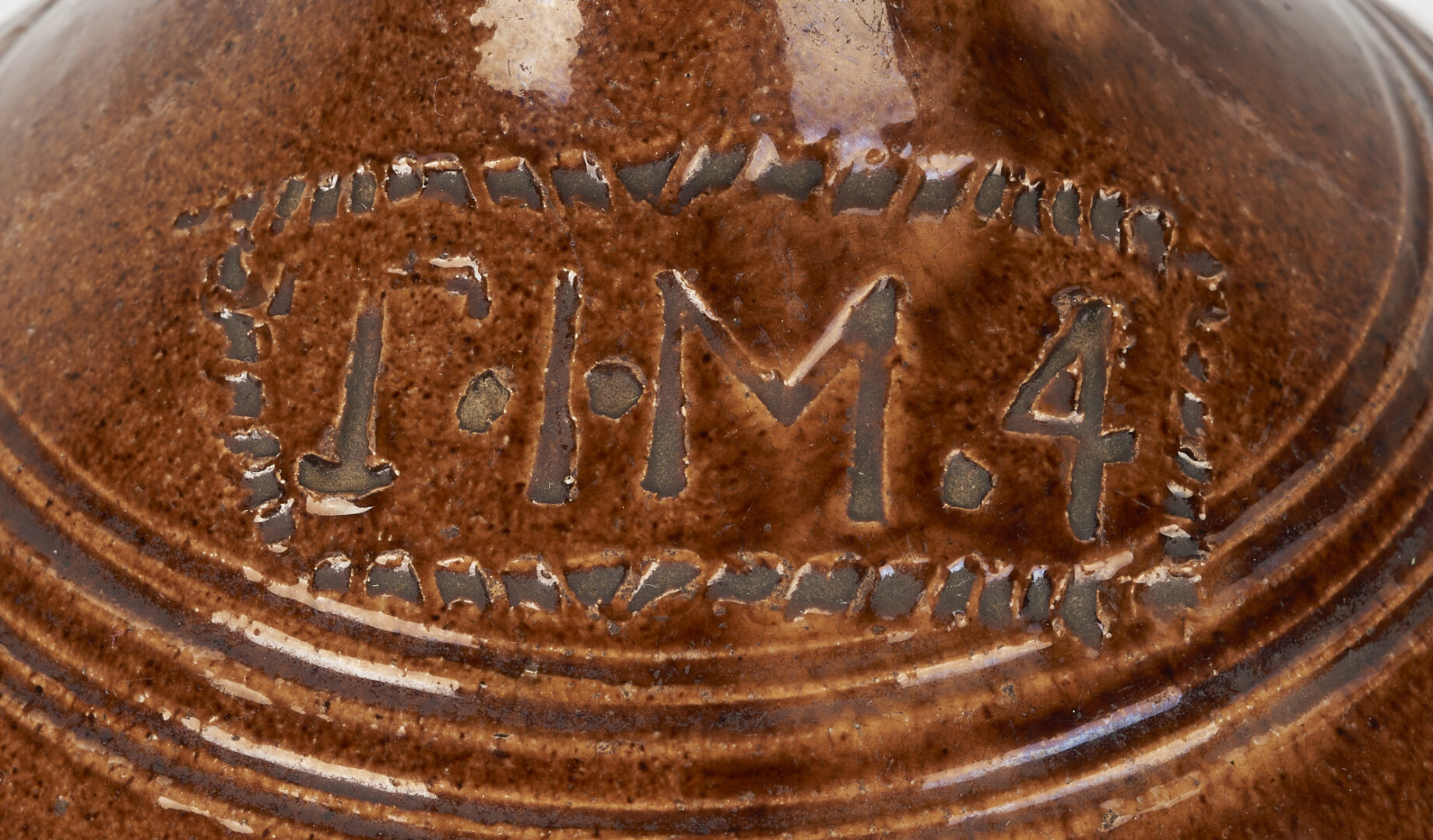 Lot 179: Great Road Southwest Virginia Earthenware Pottery Jug, Attrib. Thomas J. Myers