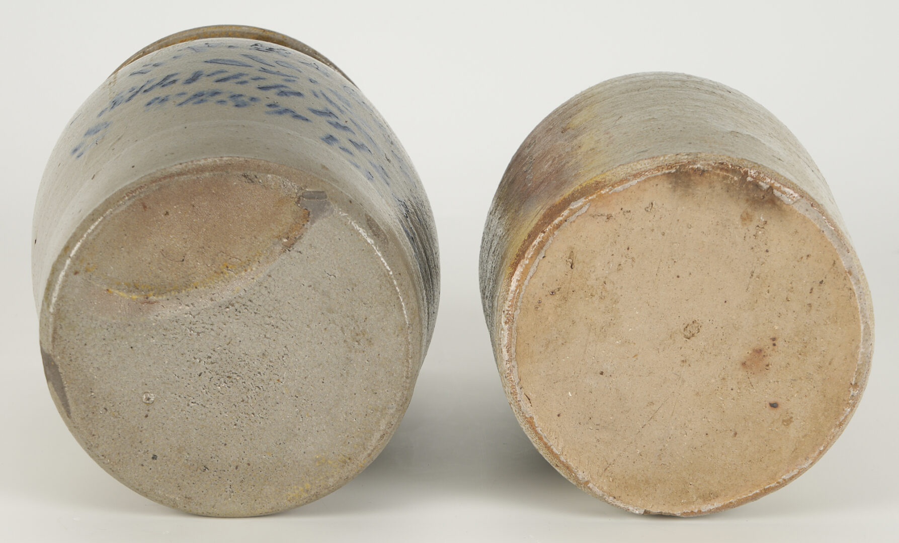 Lot 181: 2 Southern Stoneware Pottery Jars, incl. Haught – Silver Hill, West Virginia, Tally Jar