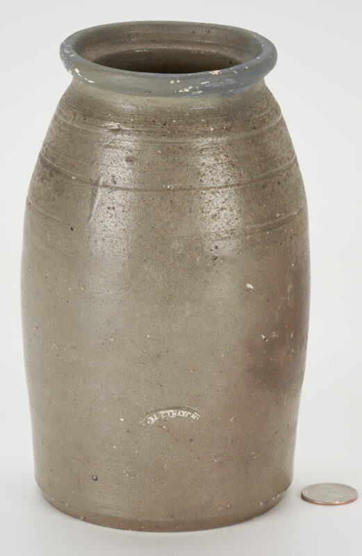 Lot 182: East TN Grindstaff Stoneware Jar