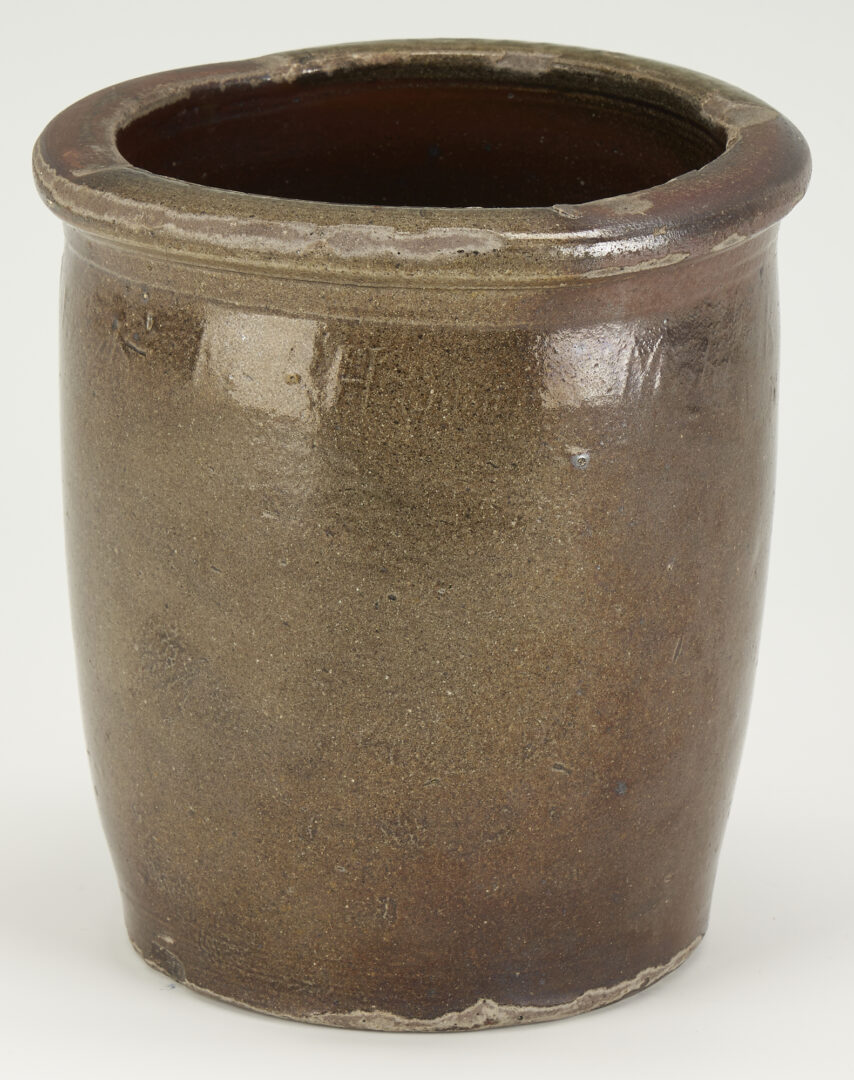 Lot 183: East Tennessee Stoneware Pottery Jar, Harmon, Greene Co.