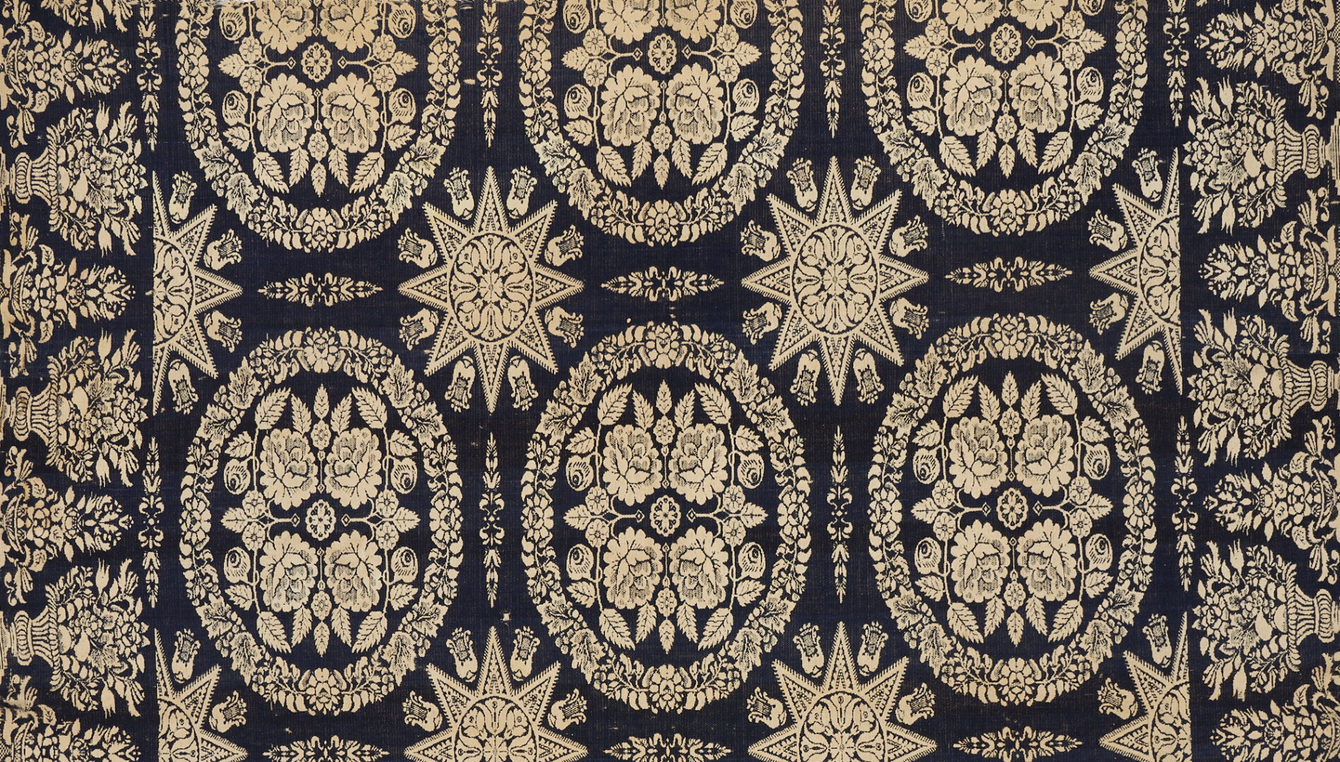 Lot 199: Kentucky Jacquard Coverlet by Dennis Cosley, 1860