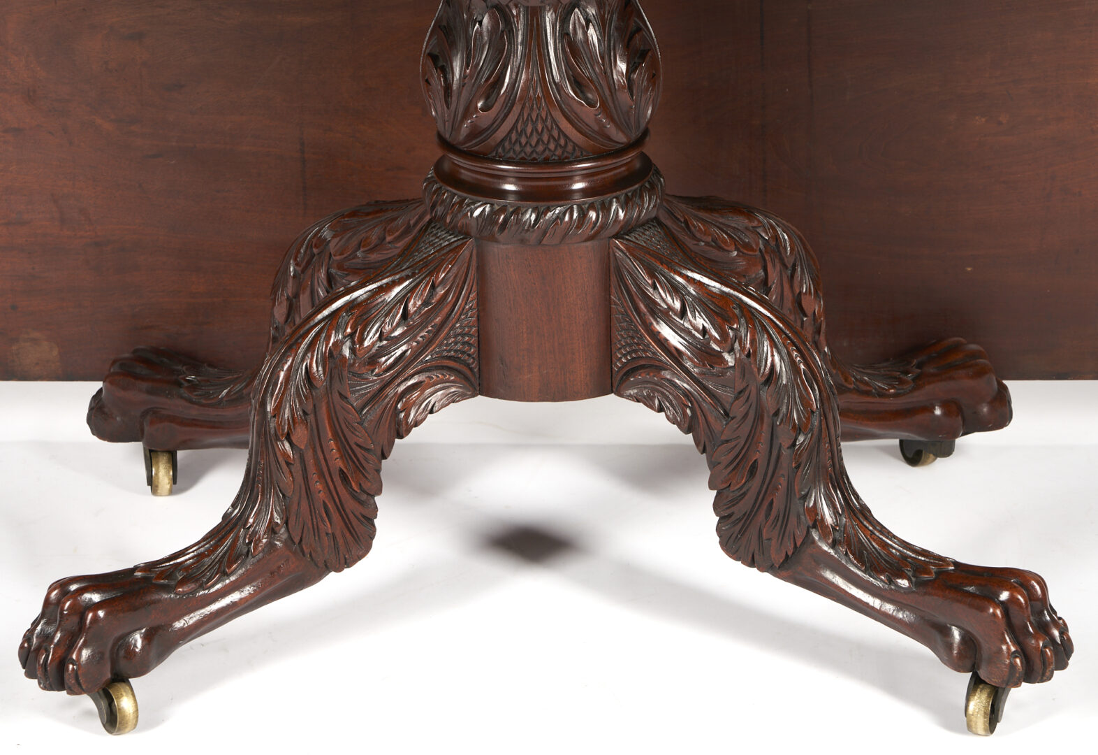 Lot 205: New York Mahogany 3-Pedestal Dining Table, Charleston History