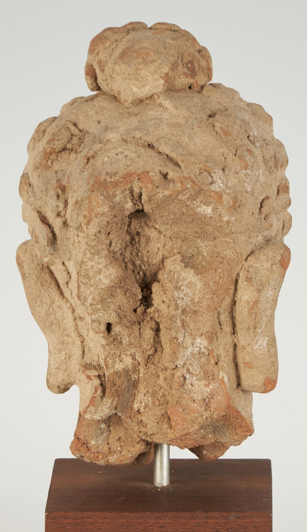Lot 21: 2 Asian Archaistic Ghandaran Style Buddha Head Sculptures