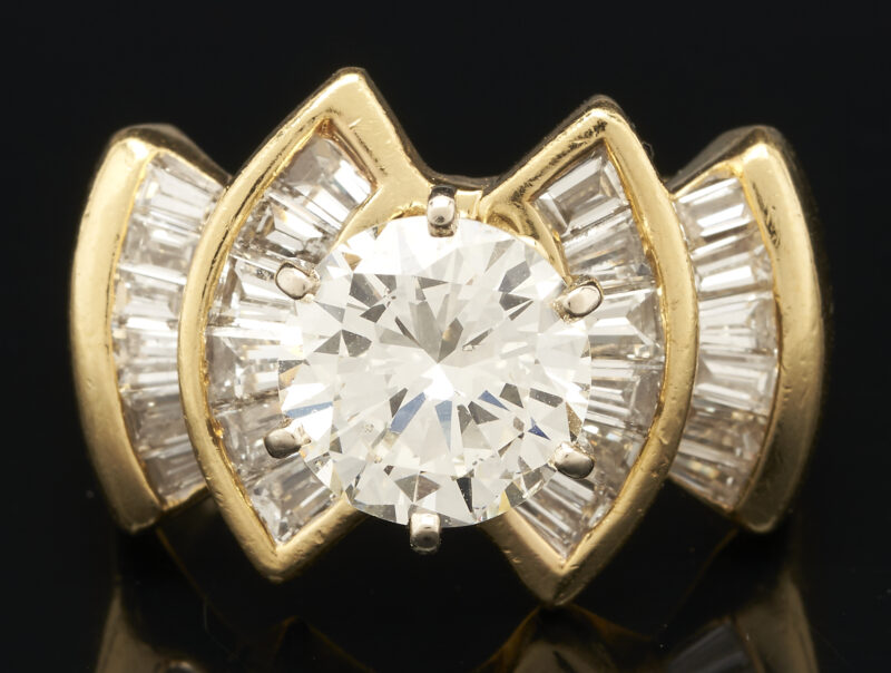 Lot 27: GIA 2.71 Carat Diamond Ring