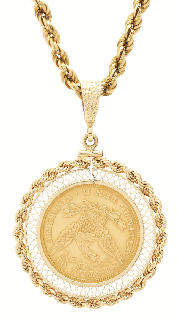 Lot 294: $10 Liberty Gold Coin Necklace
