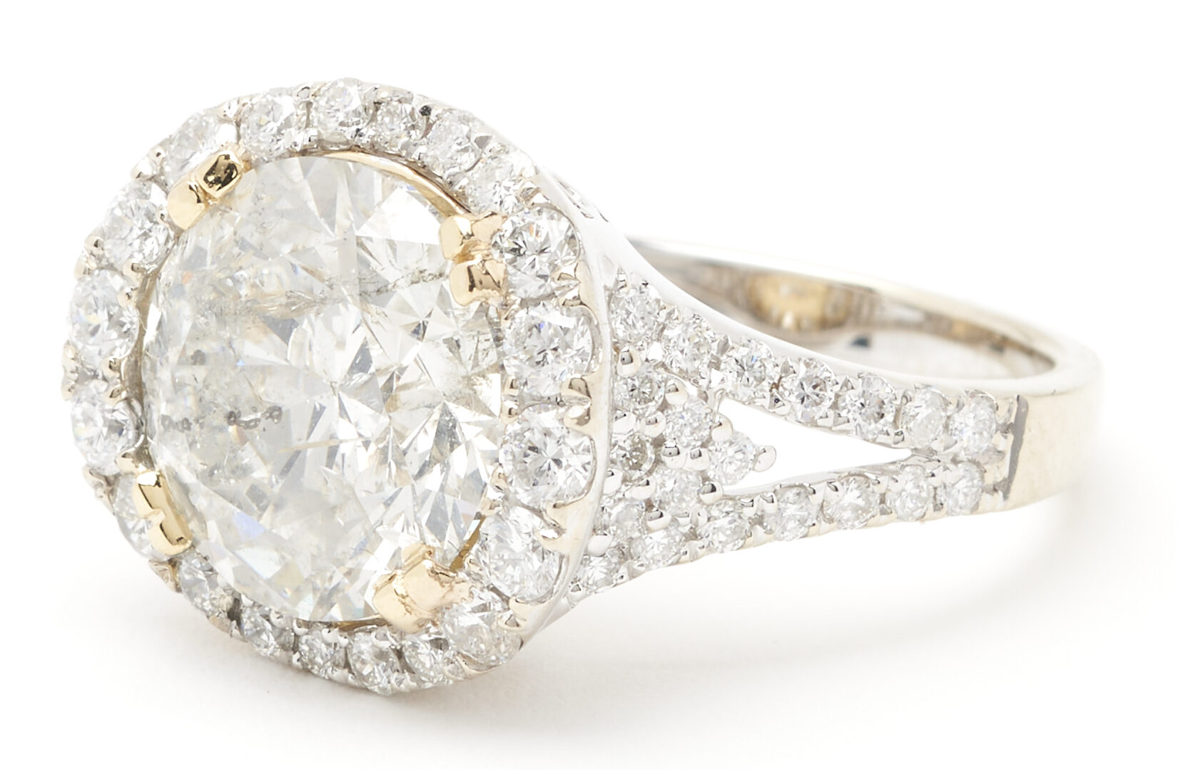 Lot 295: Ladies 5.11 Carat Round Brilliant Diamond Ring, GIA Report