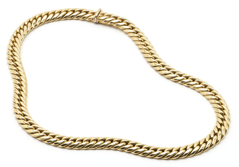 Lot 303: Italian 18K Gold Necklace #1