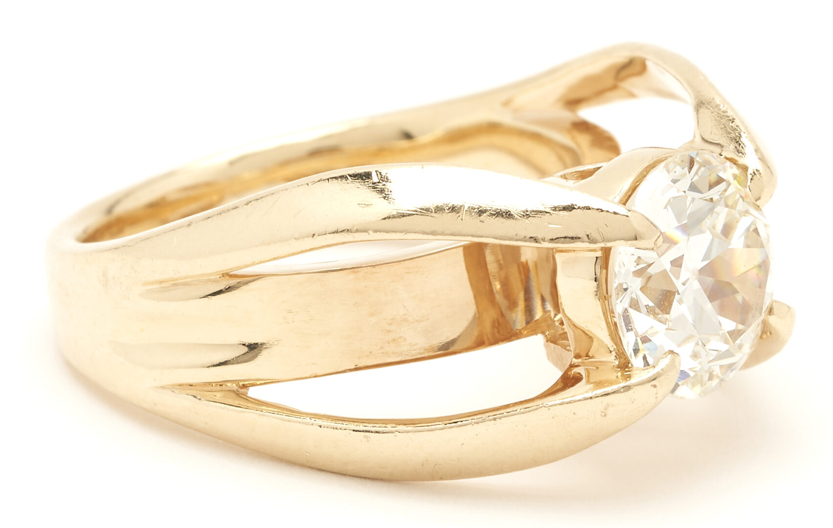 Lot 30: Ladies 2.20 Carat Euro Diamond Solitaire Ring, GIA Report