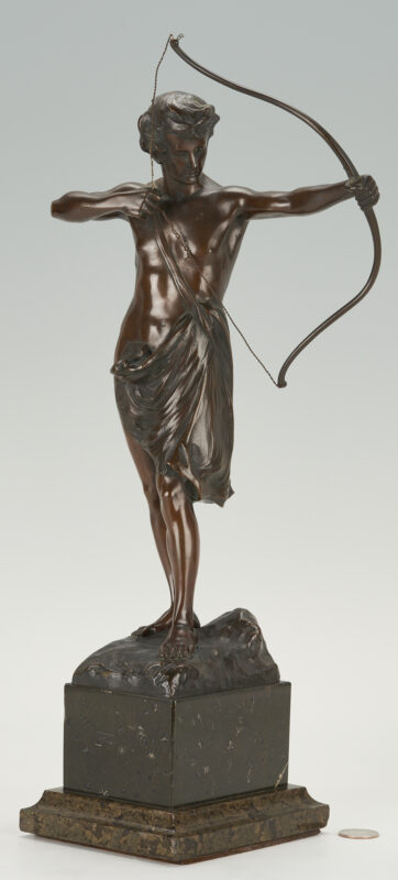 Lot 376: Paul L. Kowalczewski Bronze Sculpture, Archer