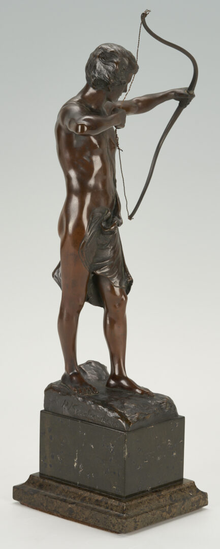 Lot 376: Paul L. Kowalczewski Bronze Sculpture, Archer