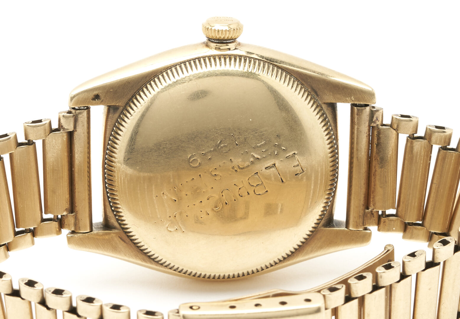Lot 39: Men's Vintage 14K Bubble Back Rolex Wristwatch, Circa 1947