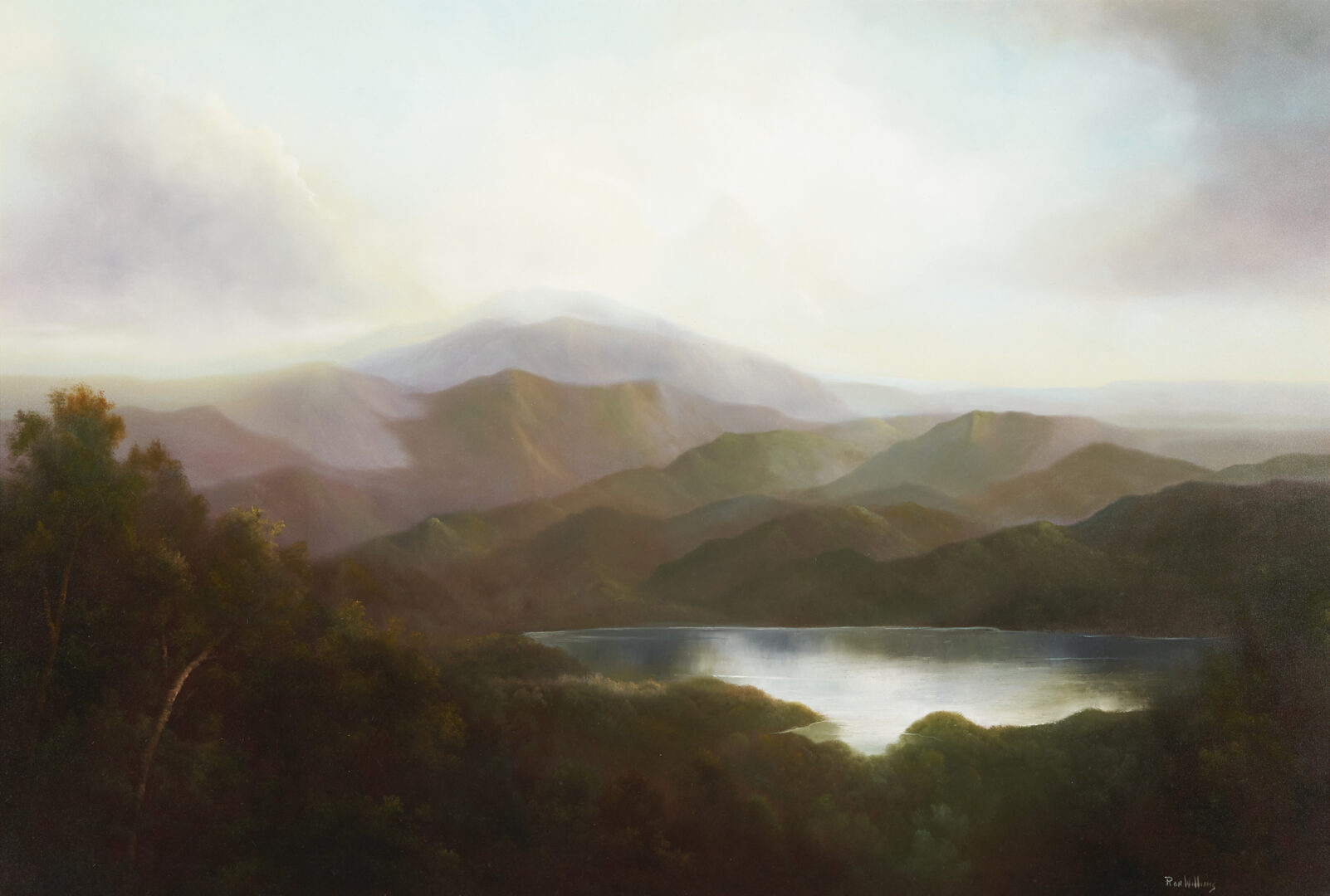 Lot 407: Very Large Ron Williams O/C Landscape Painting