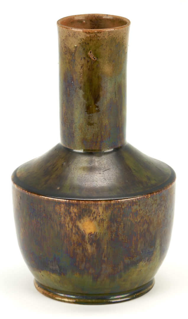 Lot 447: George Ohr Art Pottery Bottle Form Vase