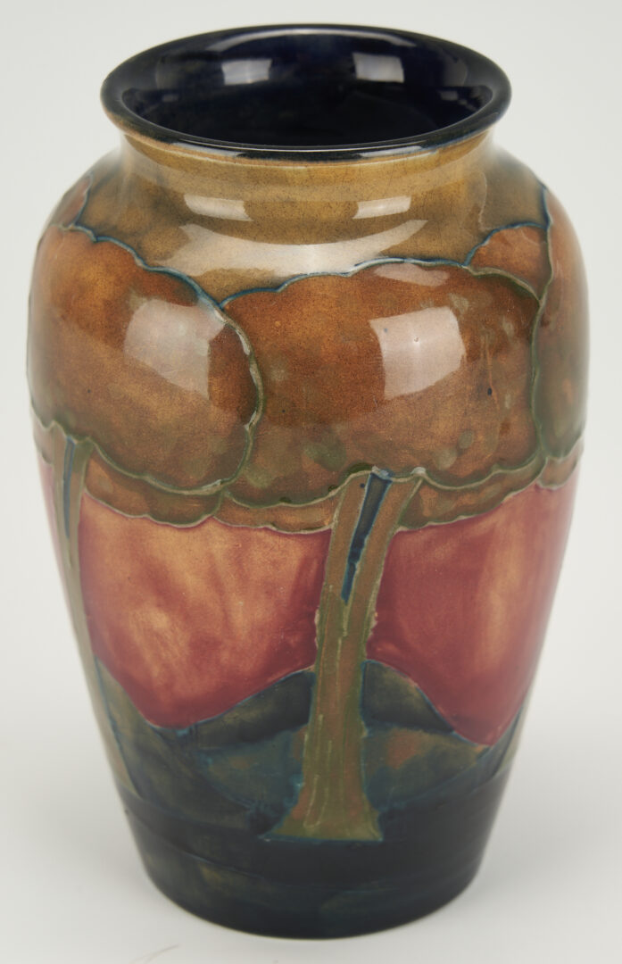 Lot 453: William Moorcroft Signed Art Pottery Eventide Vase
