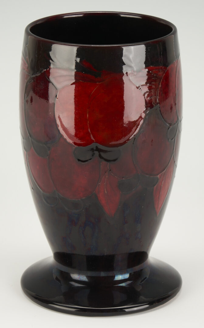 Lot 454: Moorcroft Art Pottery Wisteria Flambe Vase, W. Moorcroft Signed