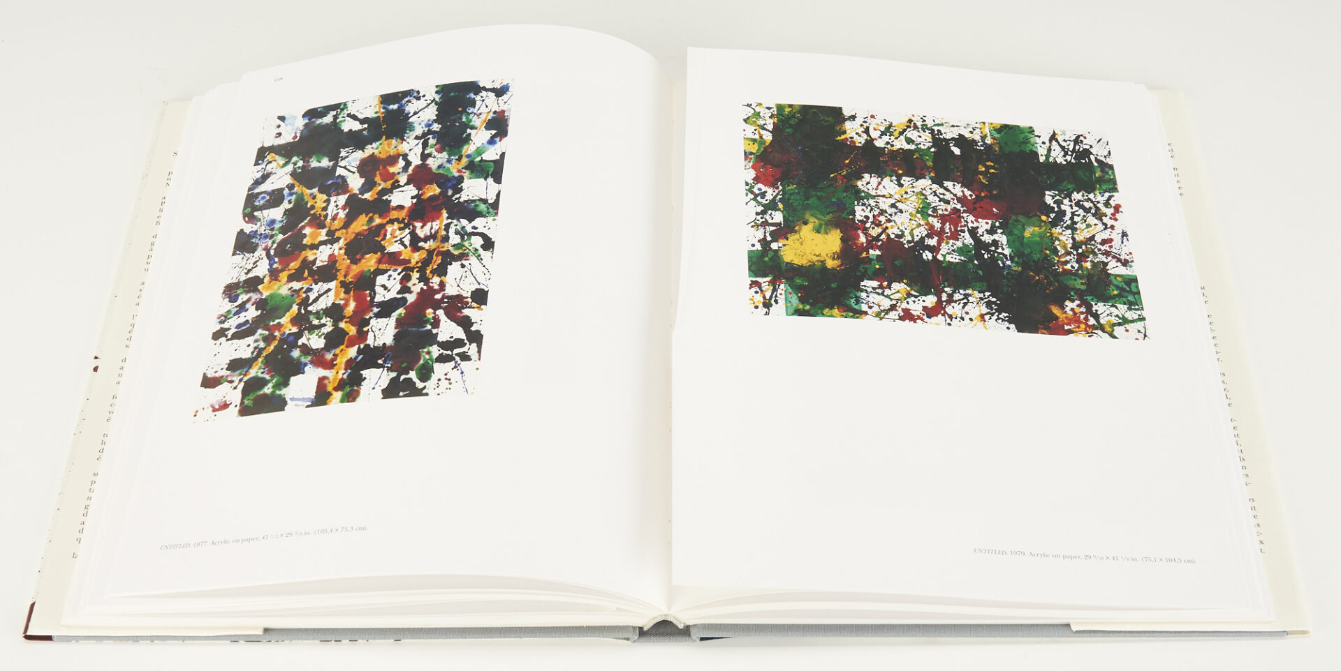 Lot 468: Sam Francis, Miniature Abstract Painting plus Book w/ Lithograph