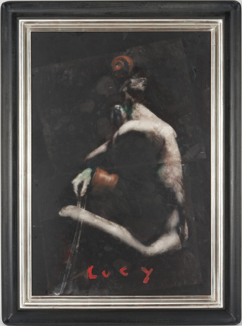 Lot 471: Todd Murphy Mixed Media on Plexiglass Painting, Lucy