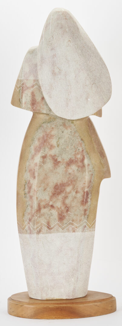 Lot 520: Oreland Joe Alabaster Sculpture, Watching the Singers from Red Valley