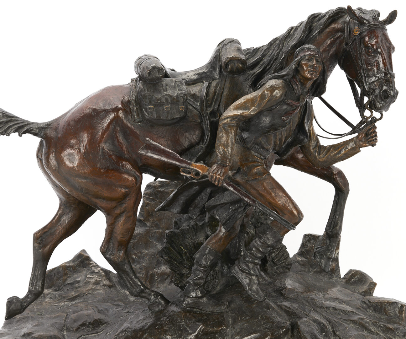 Lot 524: Ken Payne Bronze Sculpture, Canyon Shadow