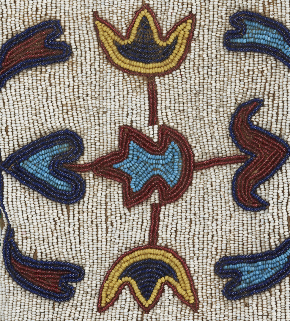 Lot 528: Native American Beaded Bag, Plains Indian