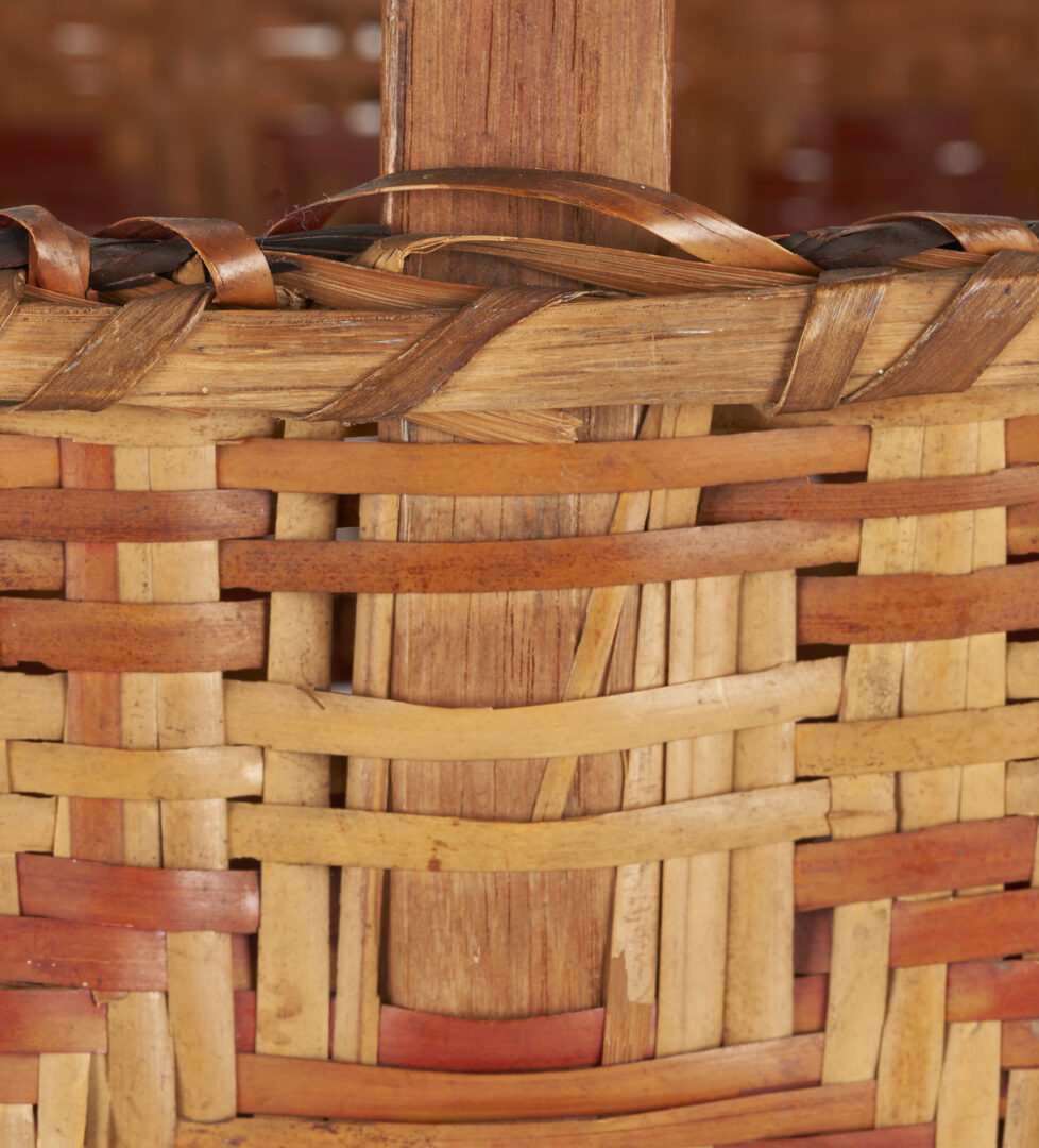 Lot 529: Native American Cherokee Rivercane Basket