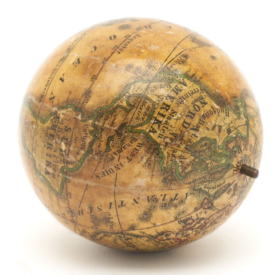 Lot 546: J.G. Klinger Pocket Globe, circa 1850