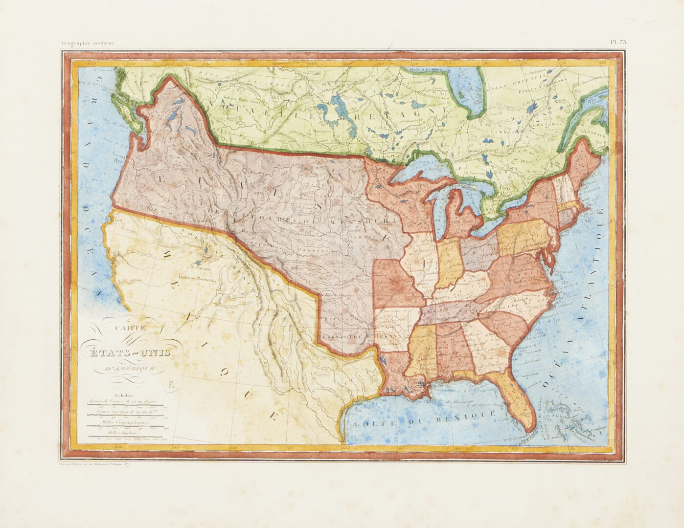 Lot 548: 4 Early American Maps: Overton, Thierry, Captain Cook, & SDUK