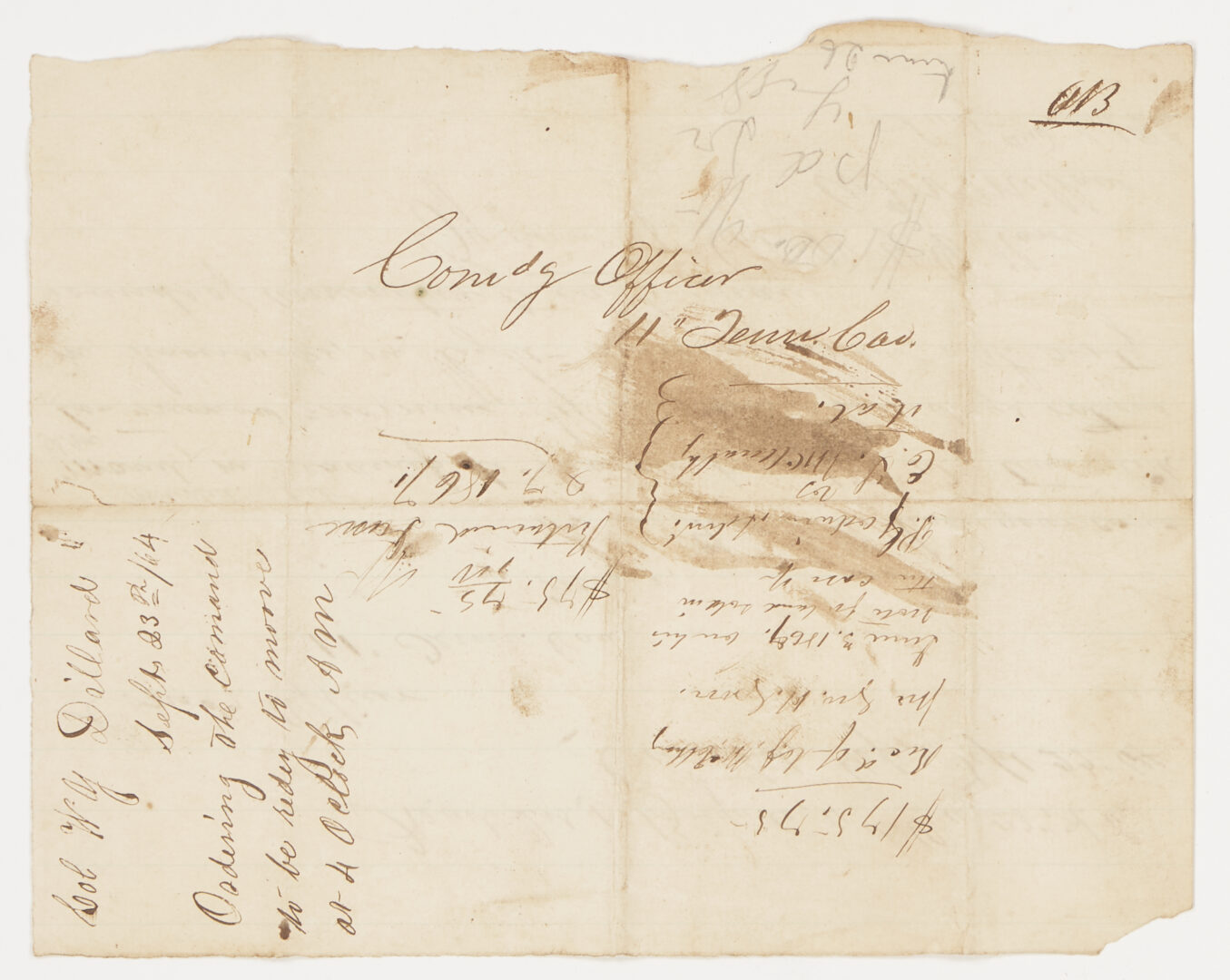 Lot 553: 7 TN Civil War Documents, incl. East TN & Cumberland Gap