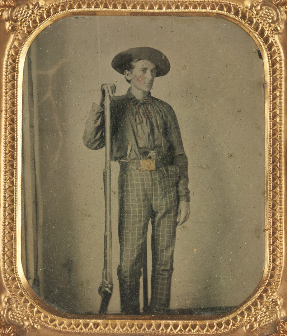 Lot 570: Early Civil War Ambrotype of a Confederate, Battle of Pensacola