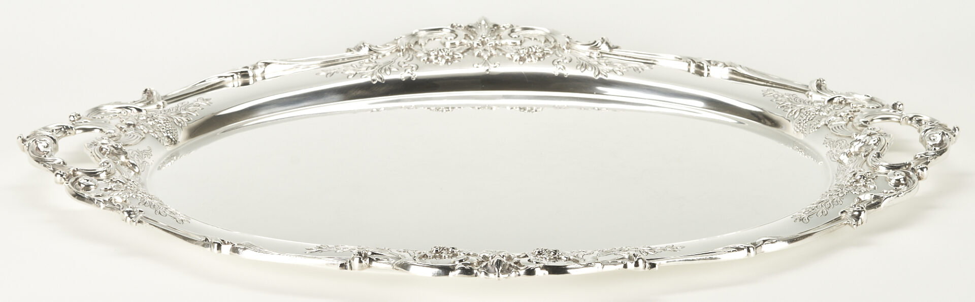 Lot 57: Large Reed & Barton Sterling Silver Francis I Waiter Tray