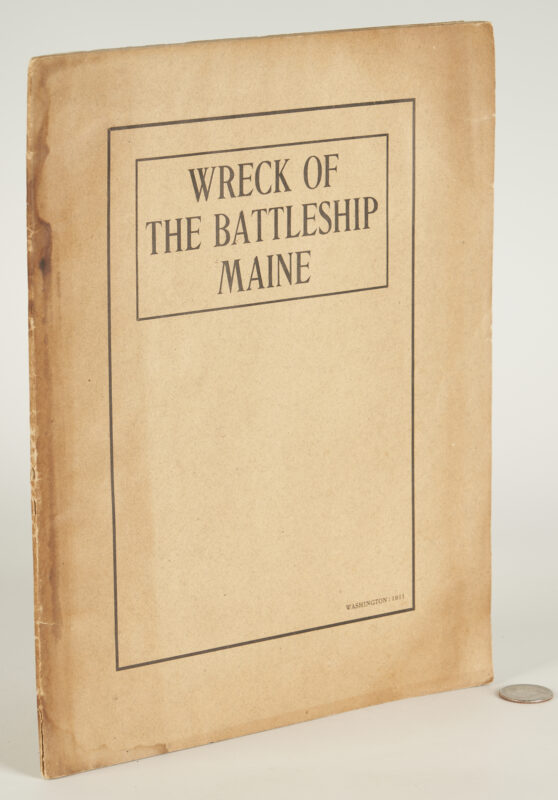Lot 585: Wreck of the Battleship Maine with Salvage Photos, 1911 US Congressional Report