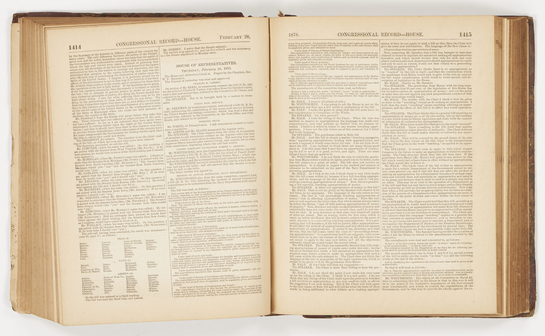 Lot 604: 6 East TN Mexican War Related Letters, 2 U.S. Pension Forms & 1878 Congressional Record