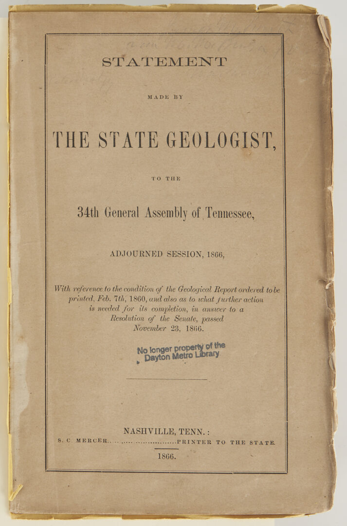 Lot 608: 5 TN books incl. Davis's History of Memphis & Ramsey's Annals of TN
