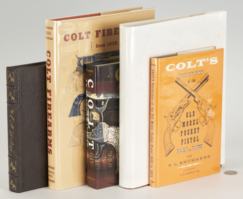 Lot 612: 5 Colt Firearm Books, incl. Author Signed