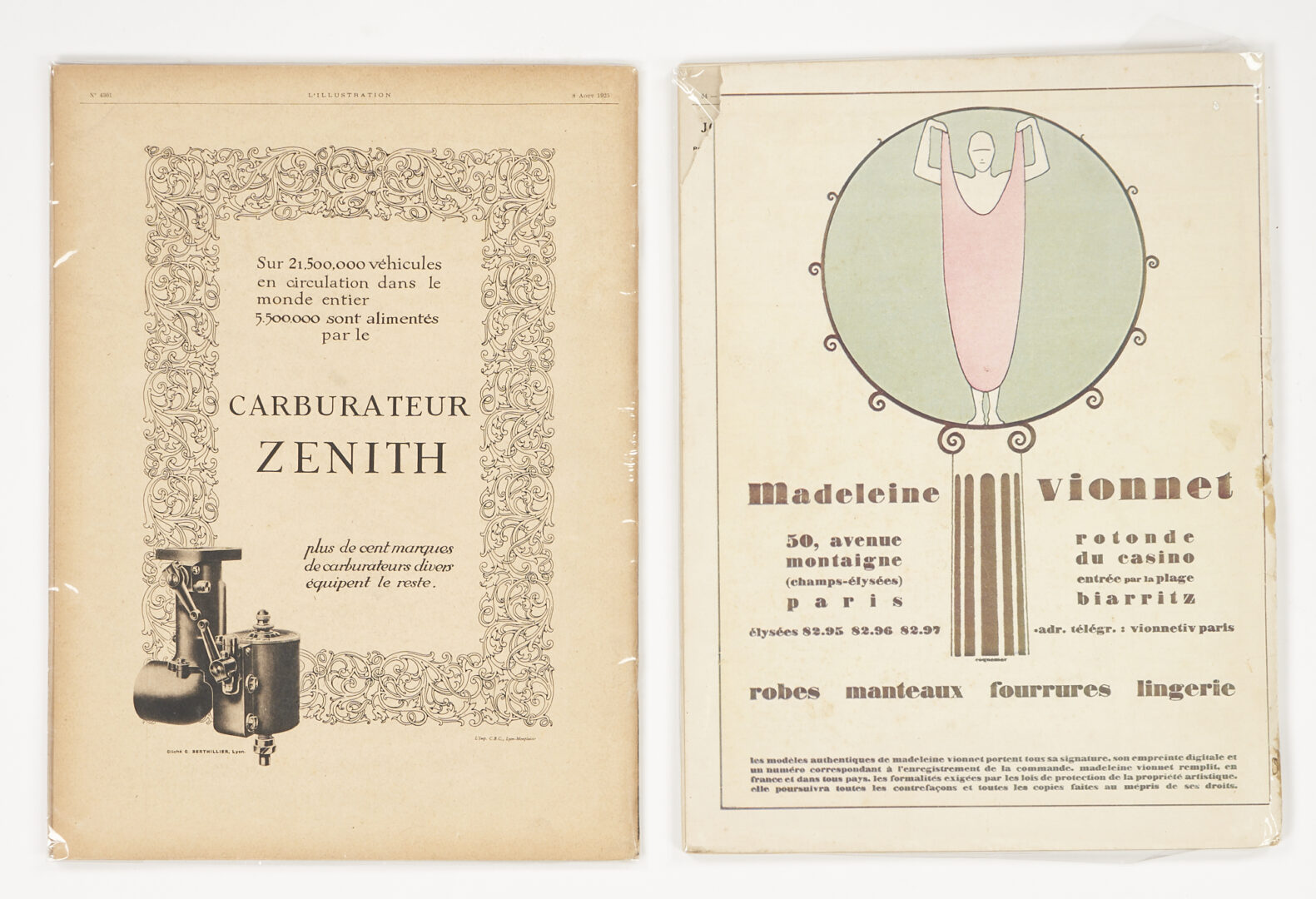 Lot 629: 6 pcs. 1925 Paris Exposition Ephemera, incl. Magazines