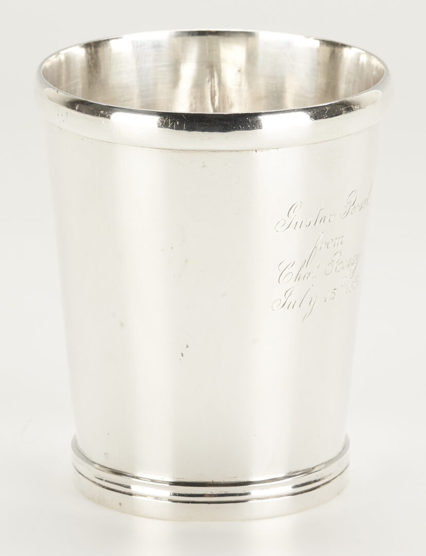 Lot 68: Samuel Bell TX Coin Silver Julep Cup